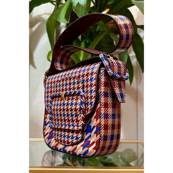 ♦️♦️ TORY BURCH AUTHENTIC PLAID SAWYER HANDBAG ♦️♦️ - Picture 3 of 16